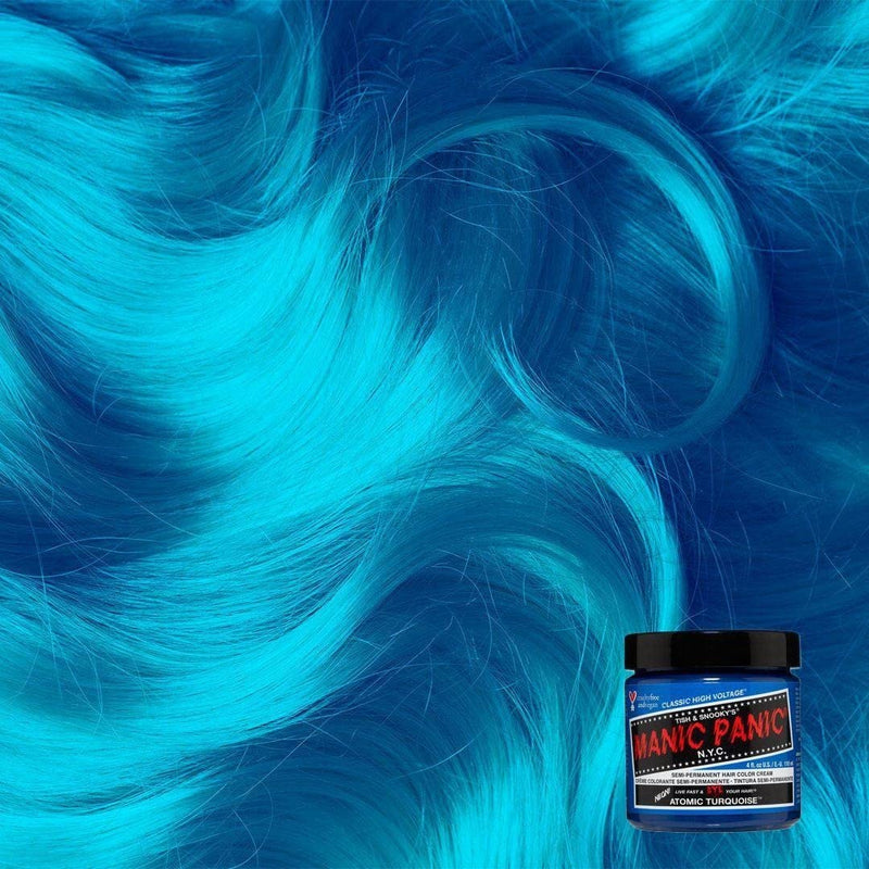 [Australia] - Manic Panic High Voltage Classic Cream Formula, Atomic Turquoise, 0.118 kg 118 ml (Pack of 1) 