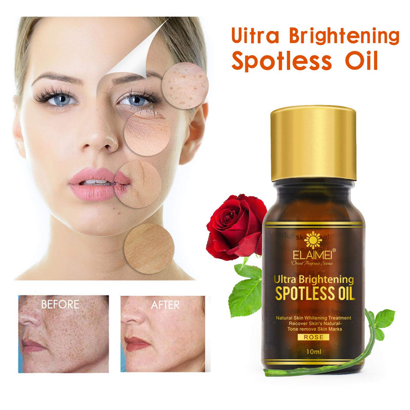 [Australia] - 2 PACK Ultra Brightening Spotless Oil Skin Care Natural Pure Dark Spots Remove Ance Burn Strentch Marks Scar Removal Brightening Skin (10 ml) (spotless oil) 