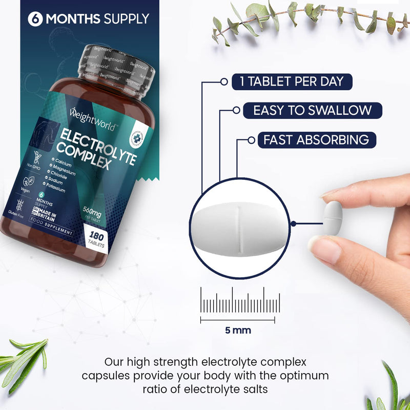 [Australia] - Keto Electrolyte Capsules 560mg - 180 Vegan Capsules(6Months Supply) - Hydrating Supplement with Calcium Magnesium Potassium &Sodium Chloride – Electrolytes for Fasting & Keto – Carb &Sugar Free 