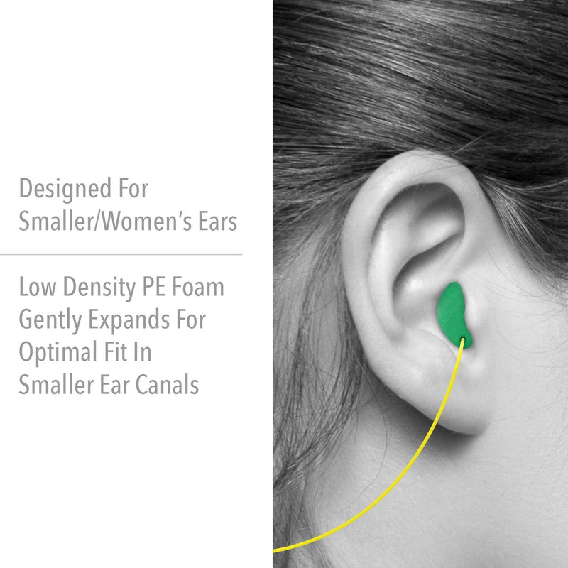 [Australia] - Howard Leight by Honeywell Max Lite Low Pressure Corded Disposable Foam Earplugs, 100 Pairs (LPF-30) , Green 