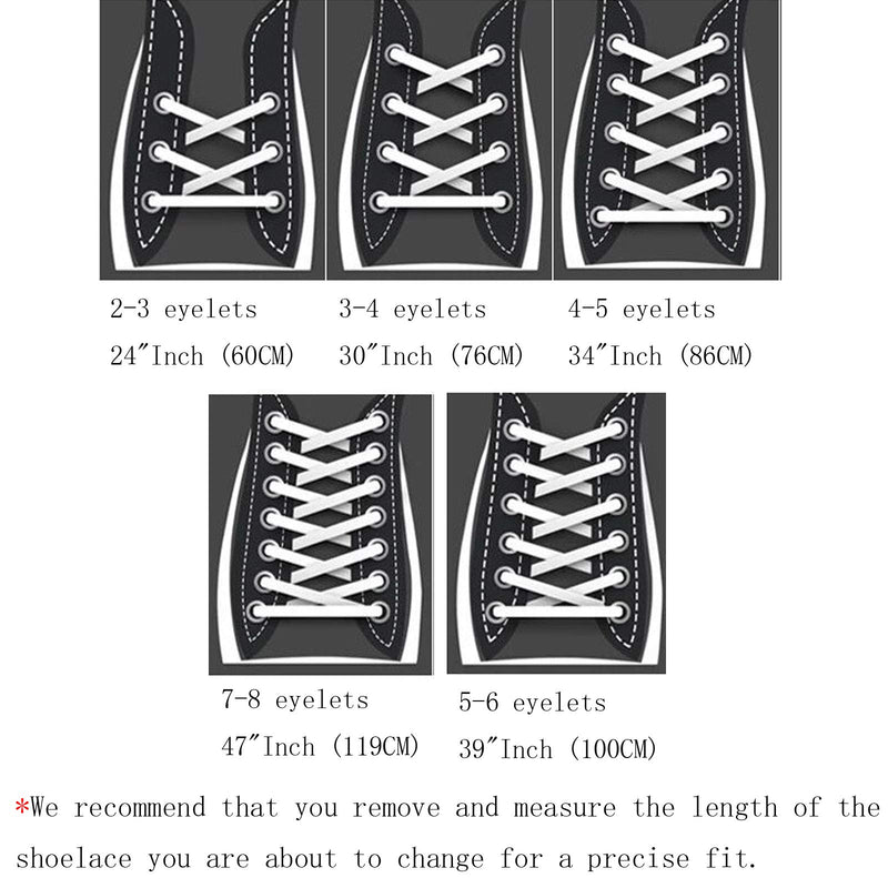 [Australia] - HLS.FAIR Oval Shoe Laces Set of 2 Pairs 1/4" Athletic Shoelaces,Sneakers Shoe Strings for Men Women Kid Black 39.37inch (100cm) 