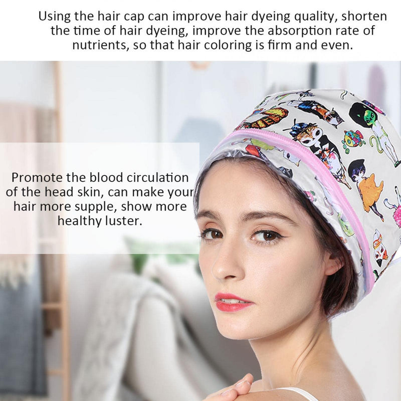 [Australia] - Electric Hair Steamer Cap, Deep Conditioning Thermal Heat Cap, Hair Care Heating Cap with 3 Gears Temperature Control, Hair Care Tool for Home Use(UK) UK 