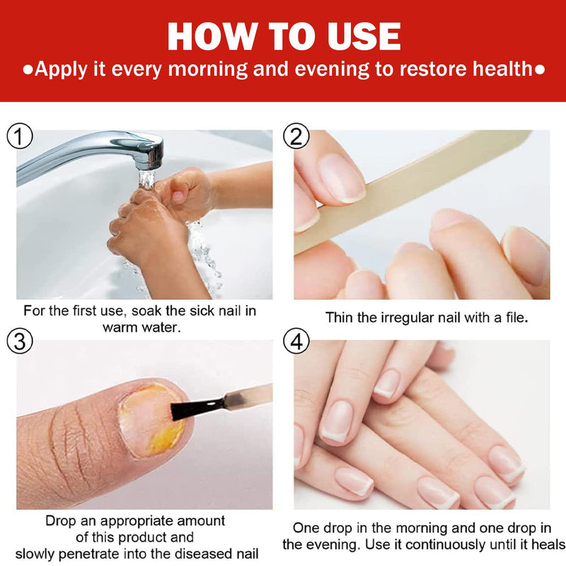 [Australia] - Nail Care Solution,Anti fungal Nail Solution,Nail Fungus Solution,Fungal nail,Nail Fungus Fungus Stop,Restores Appearance of Discolored 