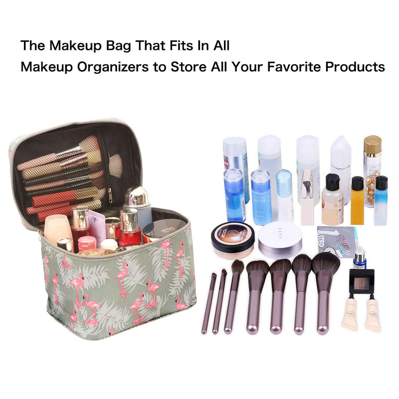 [Australia] - Flamingo Cute Makeup Bag Organize Large Size Travel Cosmetic Bags Waterproof Portable Toiletry Storage For Women Flamingo 