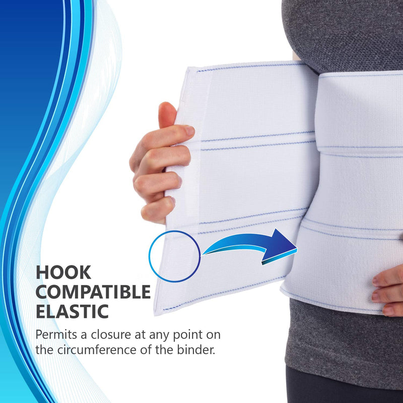 [Australia] - NYOrtho Abdominal Binder Lower Waist Support Belt - Compression Wrap for Men and Women (90" - 105") 3 Panel - 9" 3 Panel - 9" High 90-105 Inch (Pack of 1) 