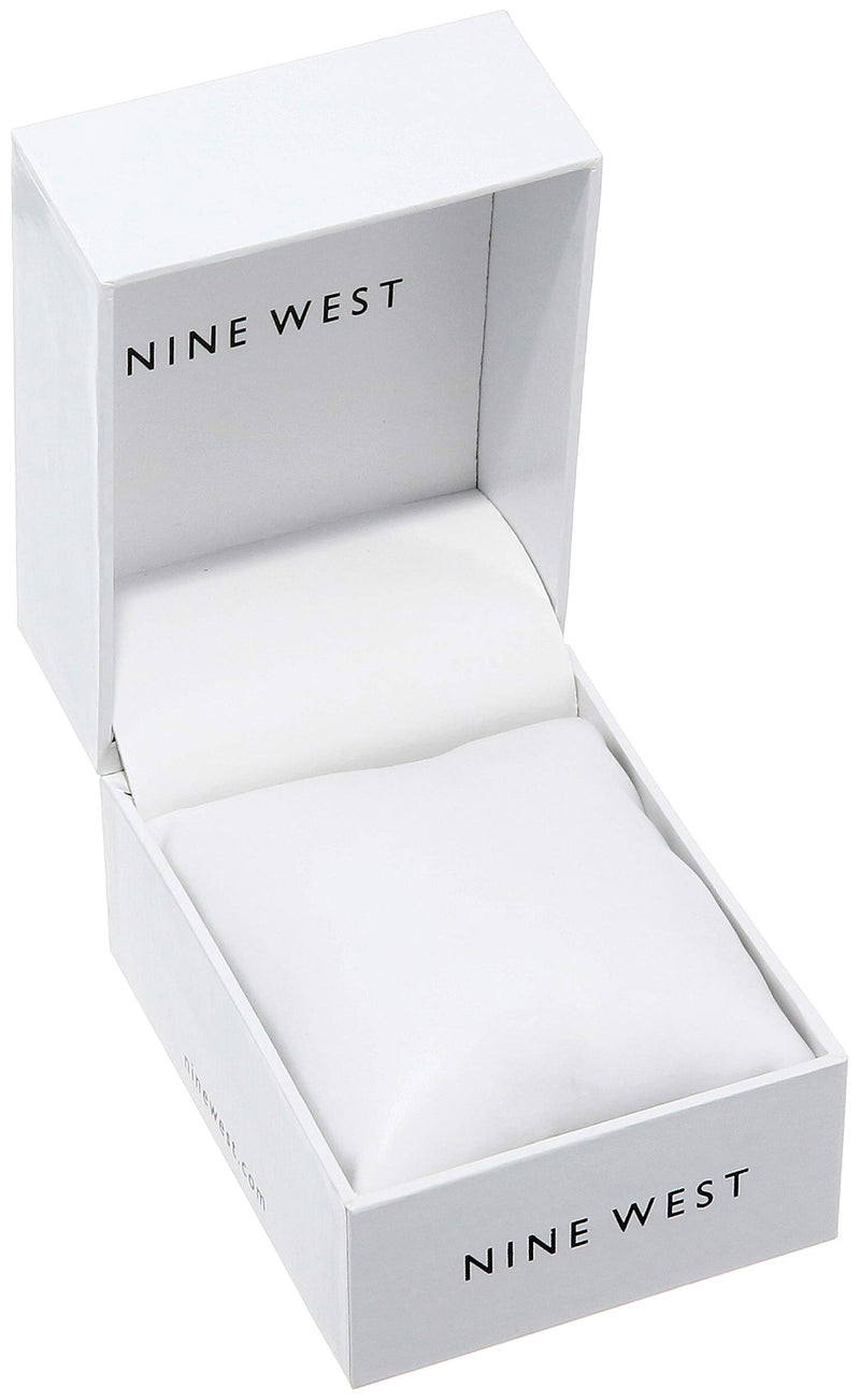 [Australia] - Nine West Women's Strap Watch Black/Gold 