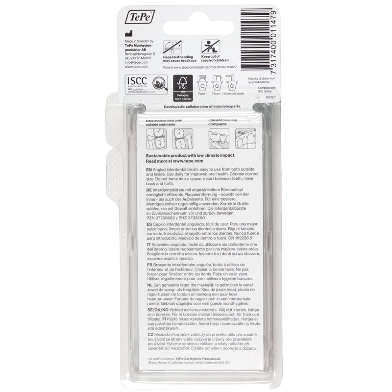 [Australia] - Tepe Angled 0.4mm Pink Interdental Brushes - Pack of 6 6 Count (Pack of 1) 