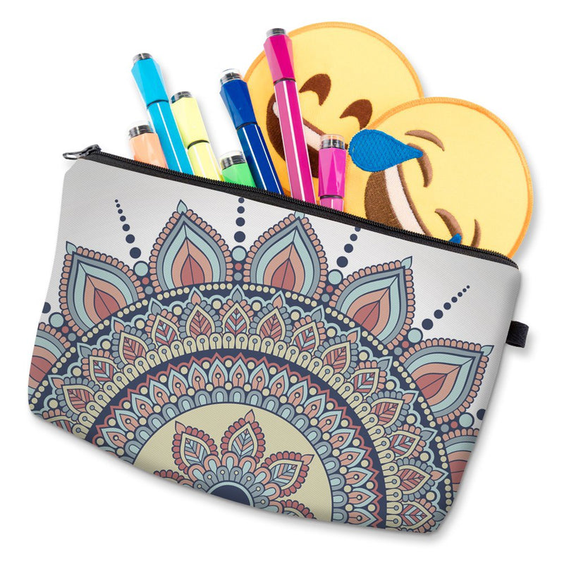 [Australia] - Cosmetic Bag for Women,Deanfun Mandala Flowers Waterproof Makeup Bags Roomy Toiletry Pouch Travel Accessories Gifts (50965) 50965 