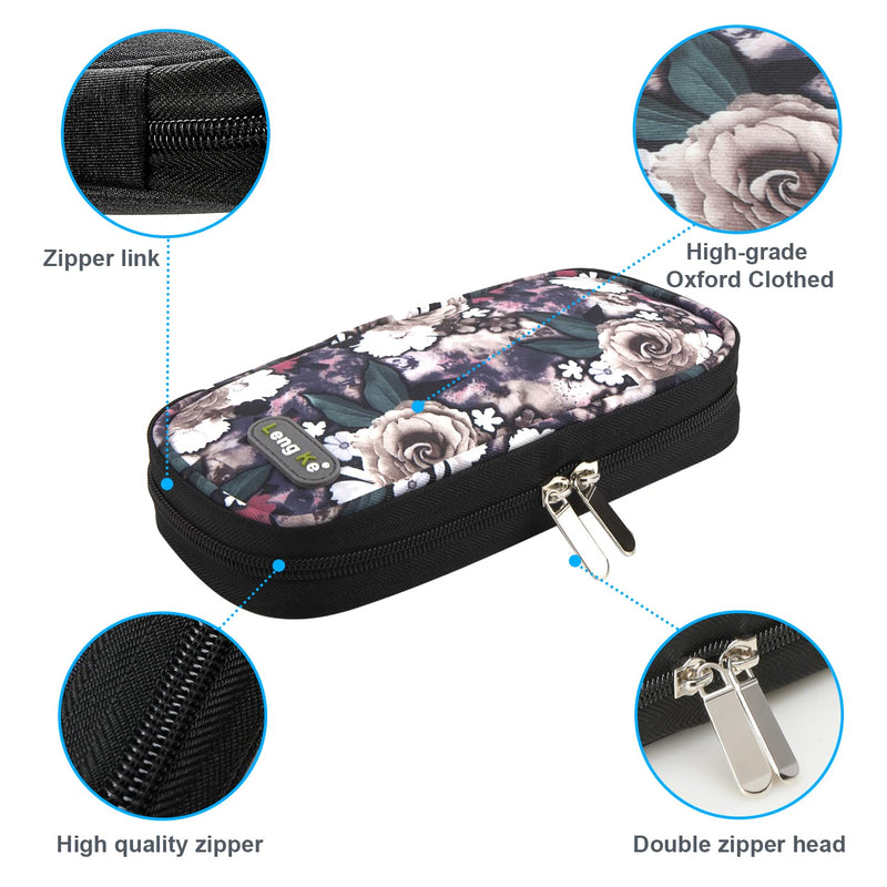 [Australia] - YOUSHARES Insulin Cooler Travel Case - Travel Ice Pack for Diabetic Organize Supplies Diabetes Bags Insulated Cooling Bag (Grey Rose) Grey Rose 