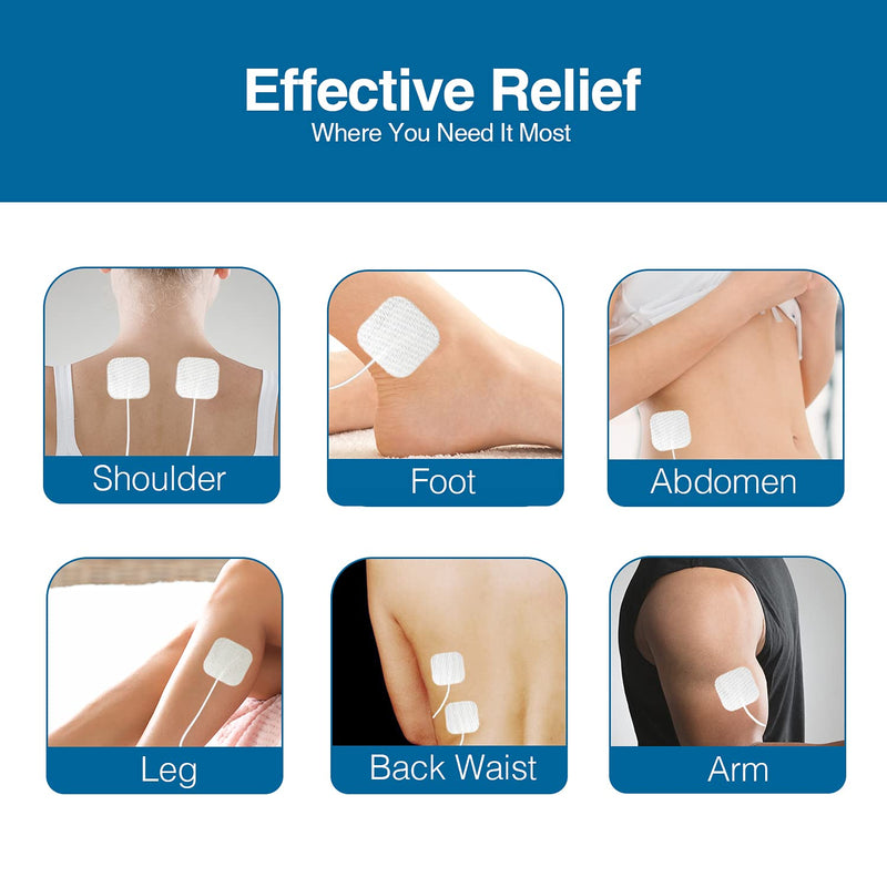 [Australia] - MIBEST Portable TENS Unit - Electronic Pulse Massager - Muscle Stimulator Machine for Women and Men - EMS Electrotherapy Muscle Stimulator - Electronic Pulse Stimulator 