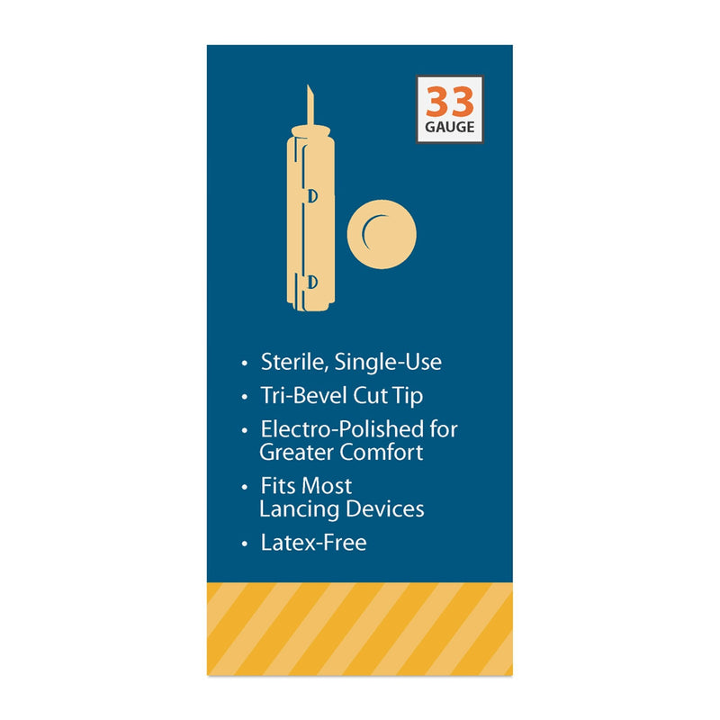 [Australia] - EasyTouch Twist Lancets - 33 G, (100 per Box) 