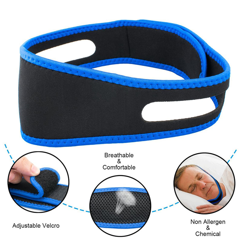 [Australia] - Anti Snoring Chin Strap,Stop Snoring Aids,Naturally Effective Anti Snore Devices,Solution Snore Stopper for Men Women, Effective and Adjustable Stop Snoring Sleep Aid Suitable for Most Face Shapes 