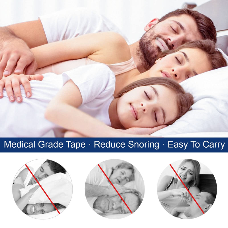 [Australia] - Mouth Tape for Sleeping-60Pcs Sleep Strips-Advanced Gentle Mouth Tape Devices Help Train Nasal Breathing,Promote Better Nighttime Sleeping 