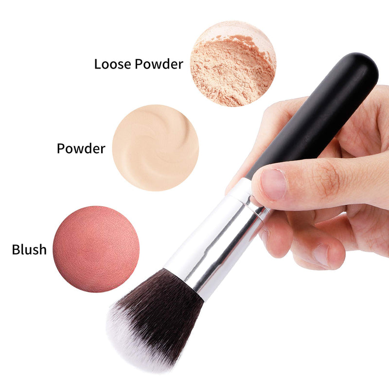 [Australia] - Rekayla Foundation Brush, Powder Brush, Professional for Blending Liquid, Cream and Flawless Powder Cosmetics Makeup Brushes Tool(one piece) 