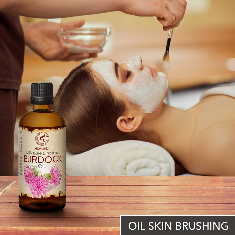 [Australia] - Burdock Seed Oil 100 ml - 100 % Pure & Natural - Arctium Lappa Root - Best Hair Oil - great benefits for Skin - Hair - Face - Body care - Glass Bottle - Oils Burdock 