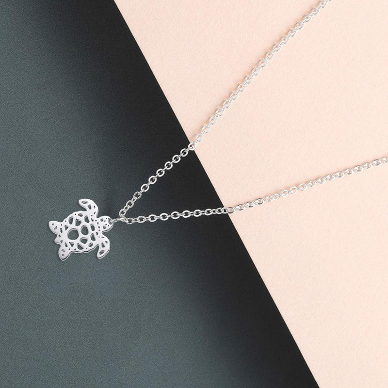 [Australia] - Bestill Animal Necklace Stainless Steel Charm Pendants Jewelry Gift for Women Sea Turtle 