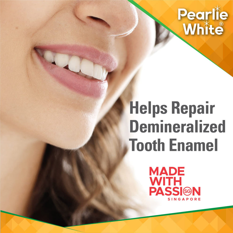 [Australia] - Pearlie White Active Remineralization Toothpaste - Fluoride Free (3.8oz, 110gm) - Non Fluoride Remineralizing Toothpaste for Tooth Enamel Repair | Contains Hydroxyapatite and Xylitol 1 