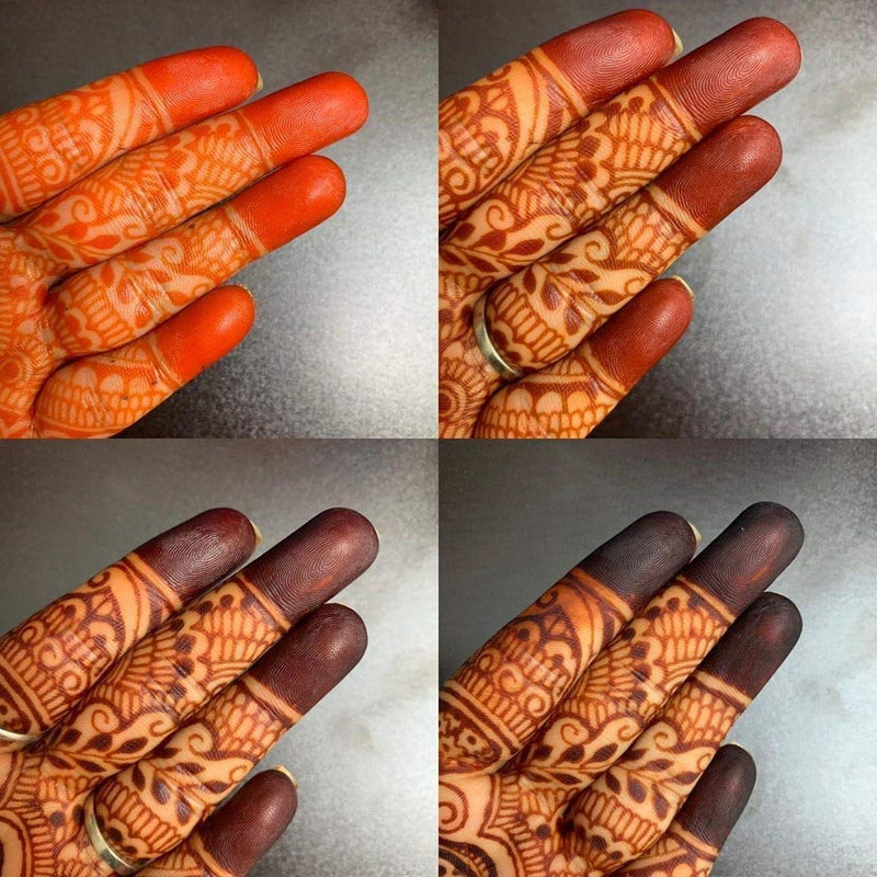 [Australia] - 12 Individual Cones 100% Organic Henna Mehindi Cones Ready To Use. No Chemicals, No Dyes Guaranteed Colour 