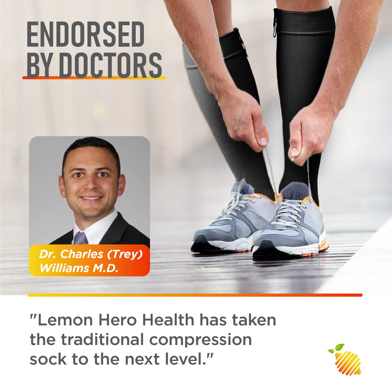 [Australia] - Zipper Compression Socks 20-30mmHg Open Toe with Zip Guard Skin Protection - Medical Zippered Compression Socks for Men & Women - 2XL, Black 