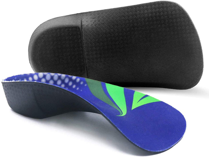 [Australia] - RooRuns FitFeet Orthotic Inserts 3/4 Length, High Arch Support Foot Insoles for Over-Pronation, Plantar Fasciitis, Flat Feet - Shoe Inserts for Walking, Running Men and Women S | Men's 5-6, Women's 6-7 
