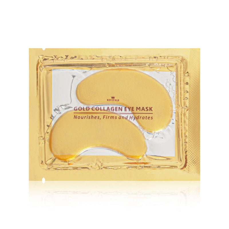 [Australia] - Revitale Gold EYE Collagen Mask, Anti Wrinkle Moisture Skin Care Patch Pad, Haluronic acid (10 Pack) 10 Count (Pack of 1) 