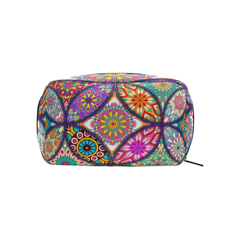 [Australia] - Makeup Bag Portable Travel Cosmetic Bags Colorbal Mandala Bohemian Storage Bag for Women Skincare Makeup Train Case Pattern6 