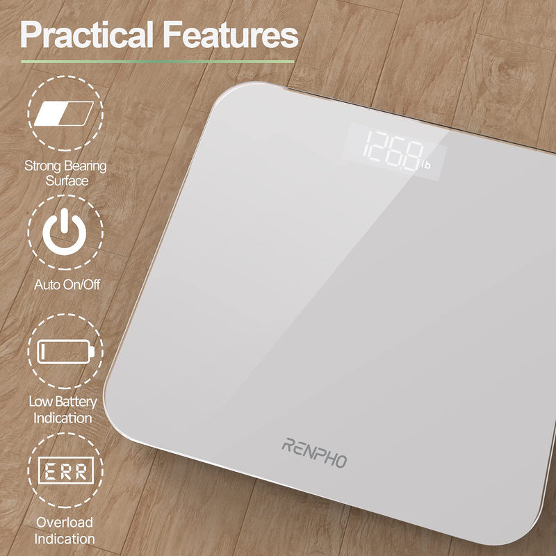 [Australia] - RENPHO Smart Digital WiFi Bluetooth Scale, Portable Bathroom Body Composition Analyzer-RENPHO Digital Bathroom Scale, Highly Accurate Body Weight Scale 