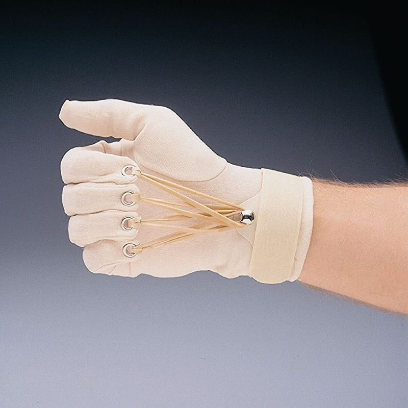 [Australia] - Sammons Preston - 63787 Traction Exercise Glove, Hand and Finger Strengthening Glove for Joint Flexion, Hand Exerciser for Therapy, Recovery, and Rehabilitation, Right, Small/Medium 