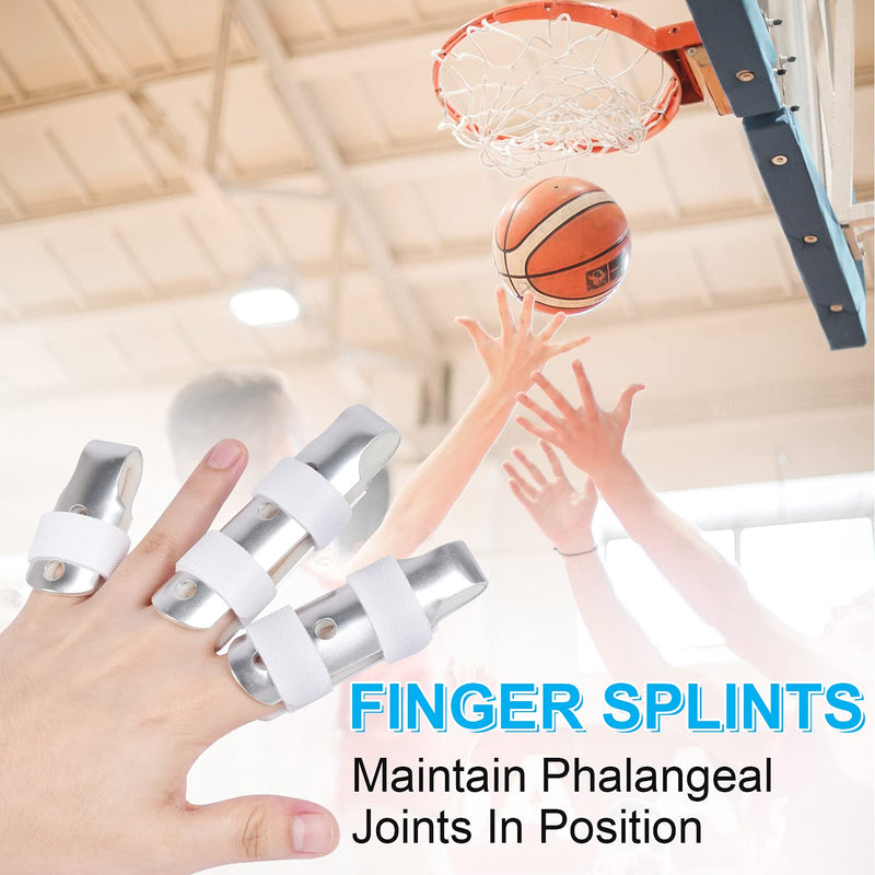 [Australia] - Finger Splint, Sopito 3PCS Finger Support Brace Finger Stabilizer for Broken Fingers Straightening Arthritis Knuckle Immobilization 