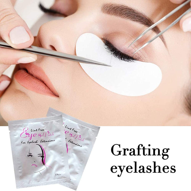 [Australia] - Sunallwell Under Eye Gel Pads 50 Pairs Under Eye Patches Isolation Eyelash Extension Pads Lint Free Beauty Mask Tool Makeup for Pro Salon and Individual（Premium Quality） Eyelash Extension Eye Gel Pads 