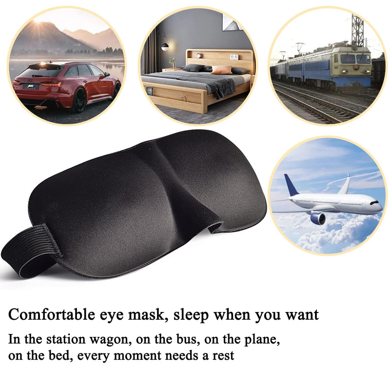 [Australia] - PANYTOW Sleep Mask, Memory Foam Sleep Mask for Women Men, 3D Contoured Cup Eye Mask 100% Blockout All Light Sleeping Mask for Travel, Nap, Yoga Unisex 