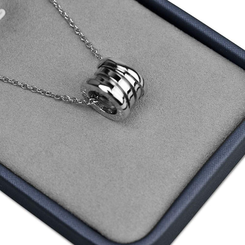 [Australia] - Woodten Blue Round Corner PU Leather Ring Box Jewelry Necklace Earring Bracelet Gift Jewelry Packaging Box WH089 (Pendant Box) Pendant Box 