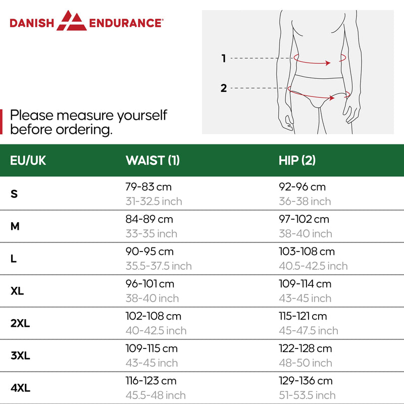 [Australia] - DANISH ENDURANCE 3 Pack Bamboo Boxer Shorts for Men, Breathable Underwear, Soft Antibacterial Pants Black 4XL 