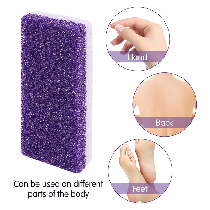 [Australia] - Bubuyun 10PCS Foot Pumice Stone for Feet Callus Remover Stone Pumice Stone for Hard Skin Double Sided Pumice Stone for Feet and Body(12 × 5 × 2.5cm, Purple) 