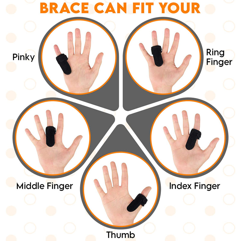 [Australia] - CTR Band Trigger Finger Splint - Support Brace for Middle, Ring, Index, Thumb and Pinky - Straightening Curved, Bent, Locked Hands - Tendon Lock Release Stabilizer Knuckle Wrap 