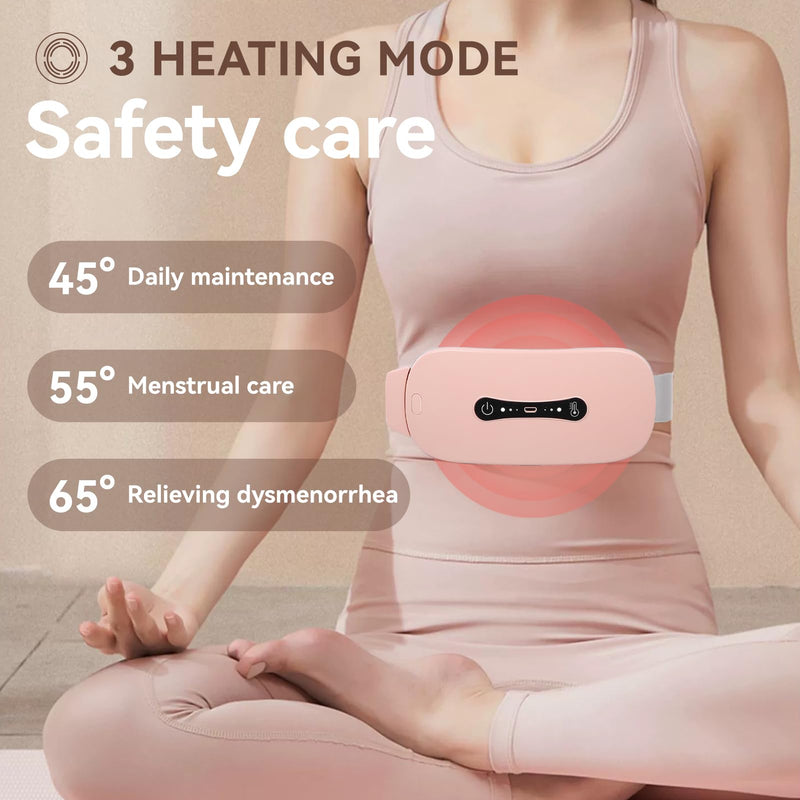 [Australia] - Menstrual Heating Pad, Electric Cordless Heating Waist Belt, Rechargeable Heated Massage Pad for Menstrual / Period, Stomachache, Back or Belly Pain Relief 