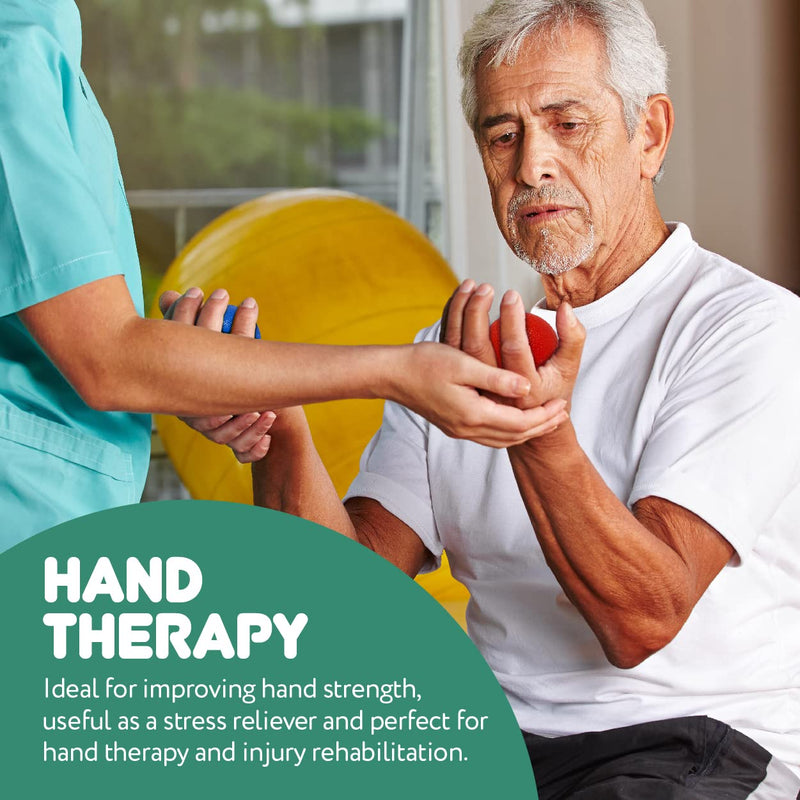 [Australia] - JFA Medical Hand Therapy Exercise Balls 5 Strengths - Extra Soft, Soft, Medium, Firm, Extra Firm 