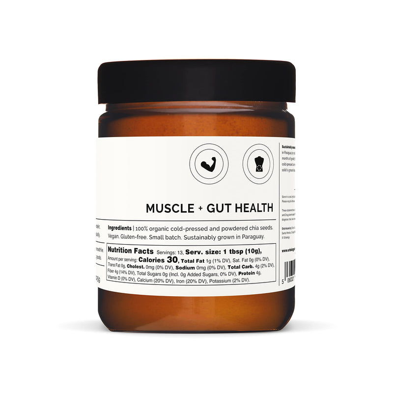 [Australia] - Organic Chia Powder 125g - from Cold-Pressed Chia Seeds - Rich in Protein and Fibre - Raw - Vegan - Gluten-Free 