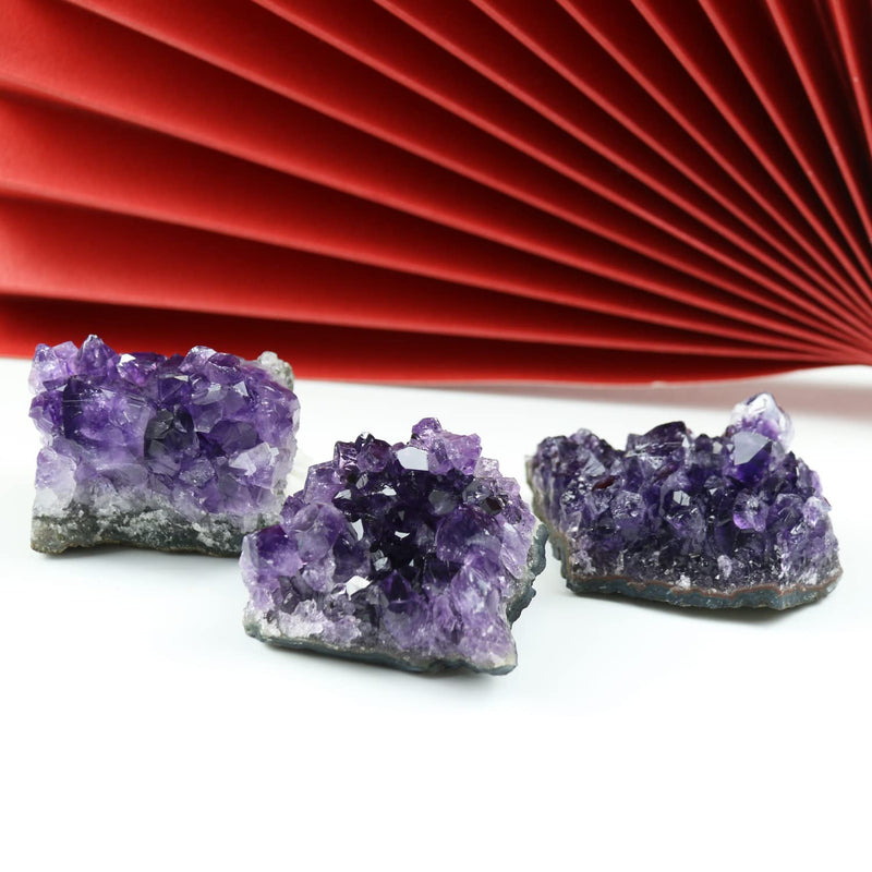 [Australia] - Nvzi Amethyst Crystals, Amethyst Cluster, Amethyst Clusters for Witchcraft, Amathesis Crystal, Raw Amethyst, Natural Amethyst Geode Cave Crystals and Healing Stones(50G) 