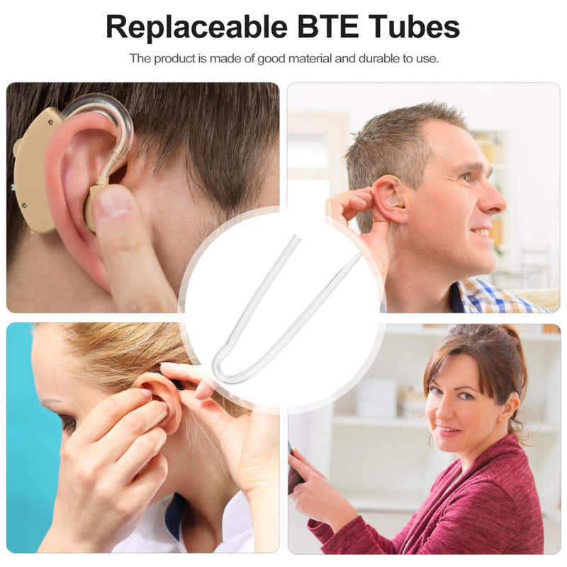 [Australia] - Hemobllo 4 Pcs BTE Earmold Hearing Aid Tubing- PVC Preformed Clear Tubing BTE Hearing Aid Earmold Tubes Replaceable Earmold Tubing (3.3 * 2.0mm) 3.3*2.0mm 