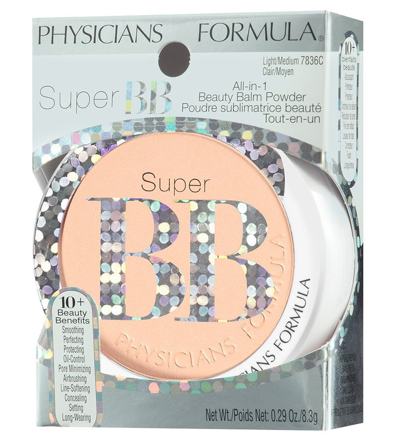 [Australia] - Physicians Formula Super BB All-in-1 Beauty Balm Powder, Light/Medium, 0.29 Ounce 