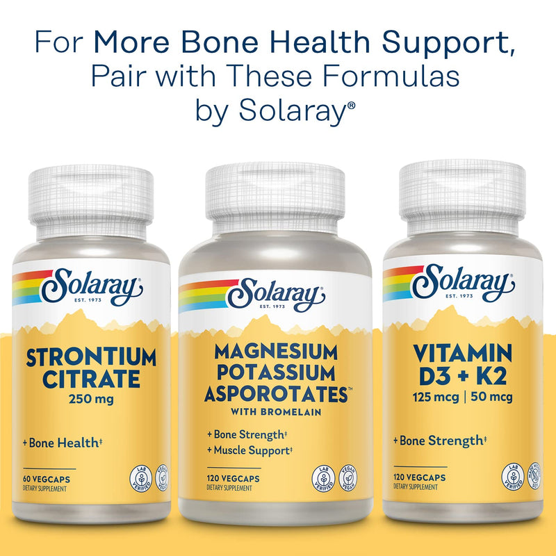 [Australia] - Solaray Calcium Magnesium Zinc Supplement, with Cal & Mag Citrate, Strong Bones & Teeth Support, Easy to Swallow Capsules, Vegan, 60 Day Money Back Guarantee, 25 Servings, 100 VegCaps 100 Count (Pack of 1) 