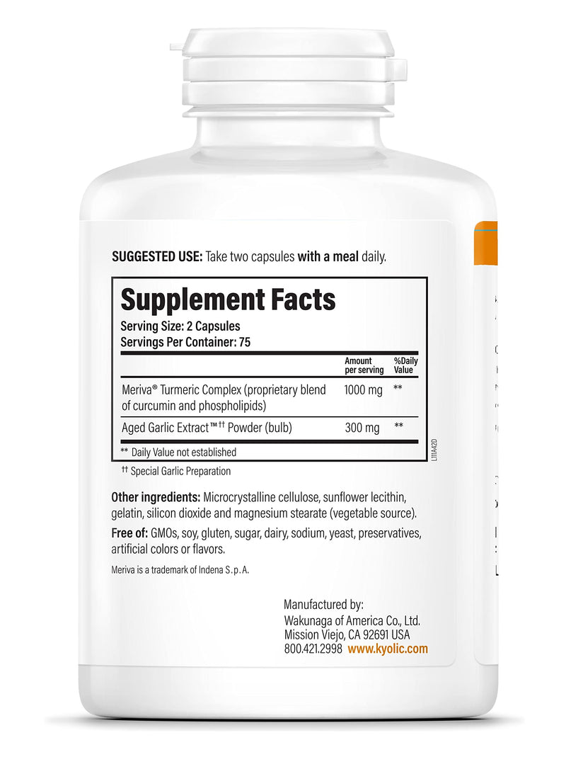 [Australia] - Kyolic Aged Garlic Extract Formula 111, Healthy Inflammation Response, 150 Capsules (Packaging May Vary) 150 Count (Pack of 1) 
