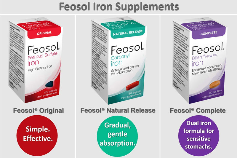 [Australia] - Feosol Complete with Patented Bifera Iron Caplets, 30ct 