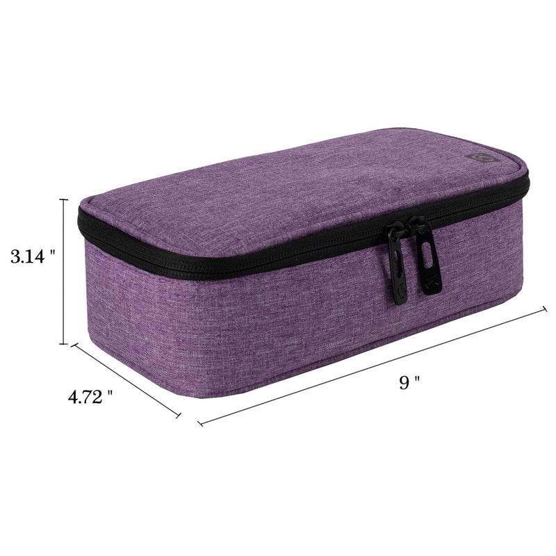 [Australia] - ALLCAMP Insulin Cooler Travel Bag for Diabetic Organize Medication with 4 Ice Packs (Medium（Oxford）, Purple) Medium（Oxford） 