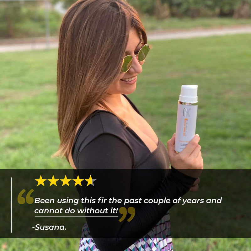 [Australia] - GK HAIR Global Keratin Leave In Conditioner Cream (130ml/4.4 Fl Oz) Conditioning Detangler Hydrating Smoothing Moisturizing & Frizz Control For Dry Damaged Hair Pre Swim Protection - All Hair Types 130ml 