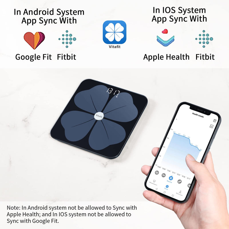 [Australia] - Vitafit Smart Body Fat Scale with app and Kitchen Scale 33lb 