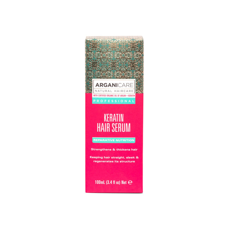 [Australia] - Arganicare Keratin Repairing Hair Serum with Certified Organic Oil of Argan to strengthen and thicken. 100ml Coconut 