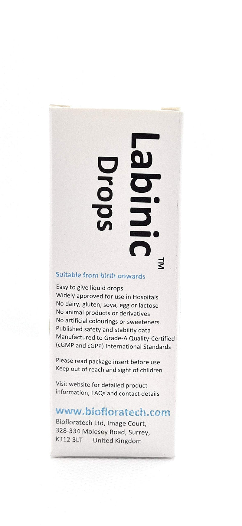 [Australia] - Labinic Probiotic Drops | Same Quality as used in NHS | Triple Strain | 2 billion/day Lactobacillus & Bifidobacteria | For Babies & Infants from birth | under �1/day | 
