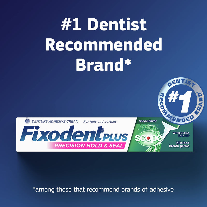 [Australia] - Fixodent Control Denture Adhesive Cream Plus Scope Flavor, 2 Oz, Pack of 6 